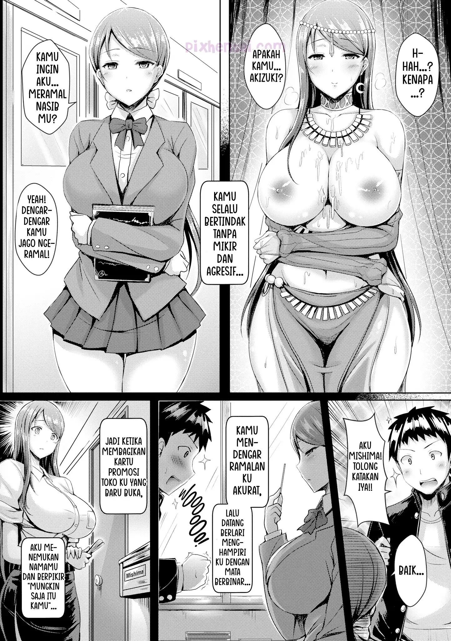 Komik hentai xxx manga sex bokep Fortune Lovers Peramal Cantik berpakaian Sexy 11